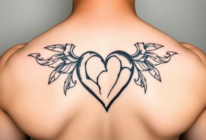 ti amo L in a heart small tattoo idea