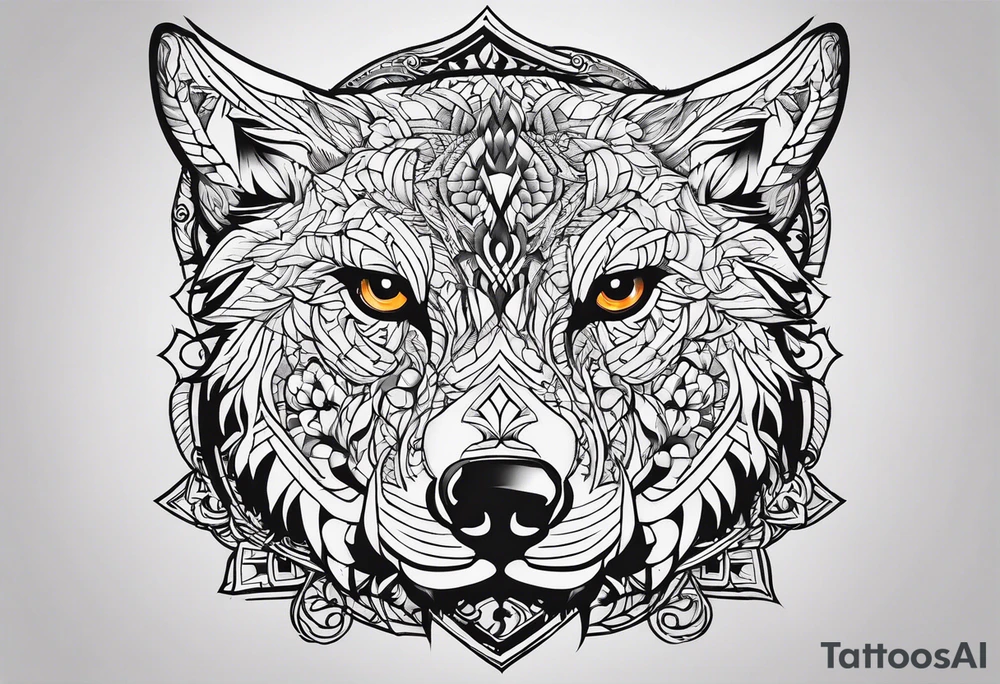 Nordic hunter tattoo idea
