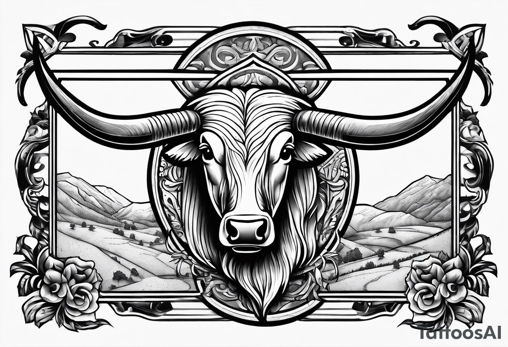 Longhorns and Aggies football tattoo idea