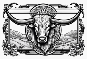 Longhorns and Aggies football tattoo idea