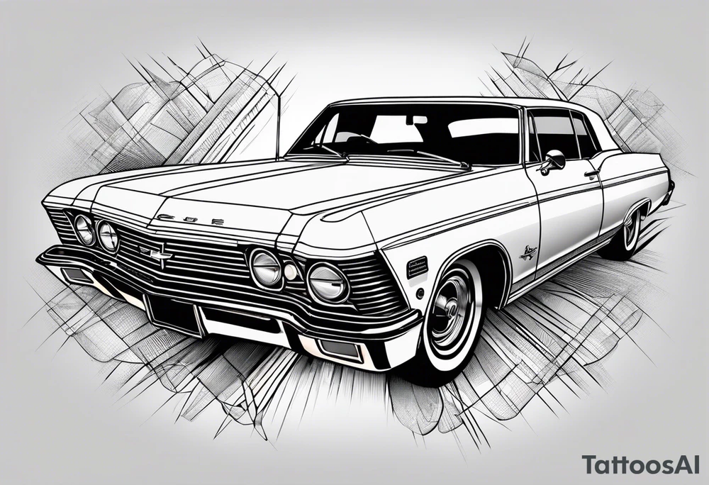 66 chevy Caprice 2 door tattoo idea