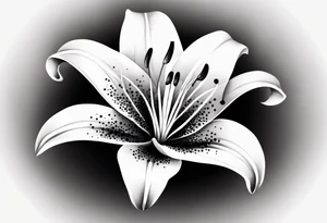 lily  flower tattoo idea