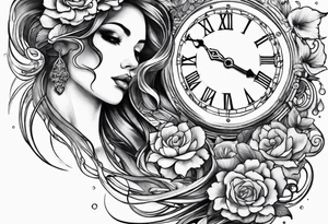 flow of time personified tattoo idea