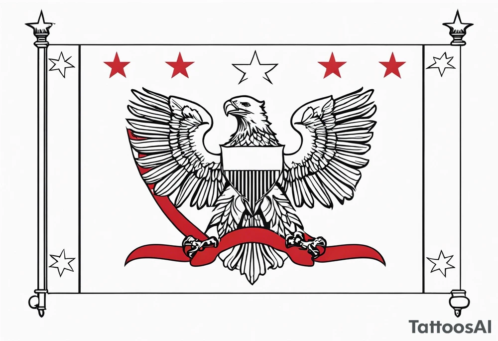 Georgia Republic Flag tattoo idea