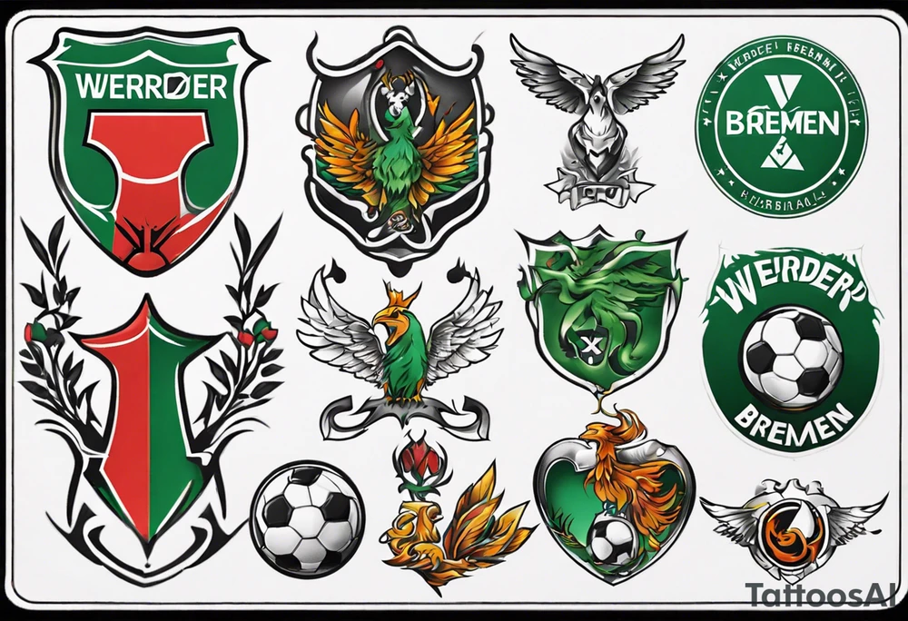 werder bremen fußball, tattoo idea