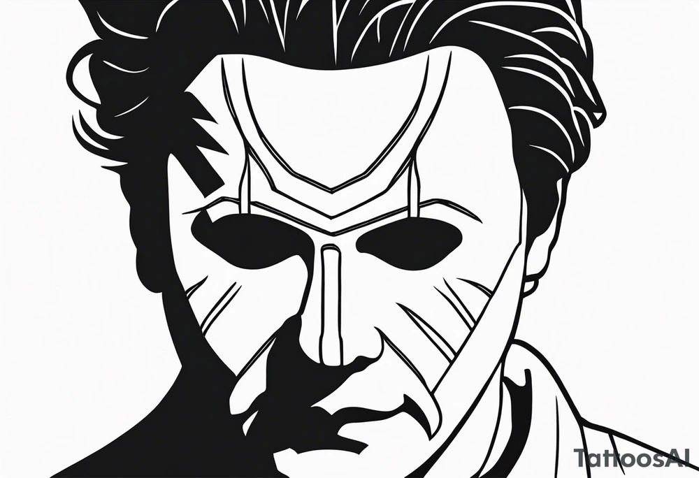 Michael Myers minimalist tattoo tattoo idea
