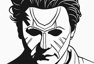 Michael Myers minimalist tattoo tattoo idea