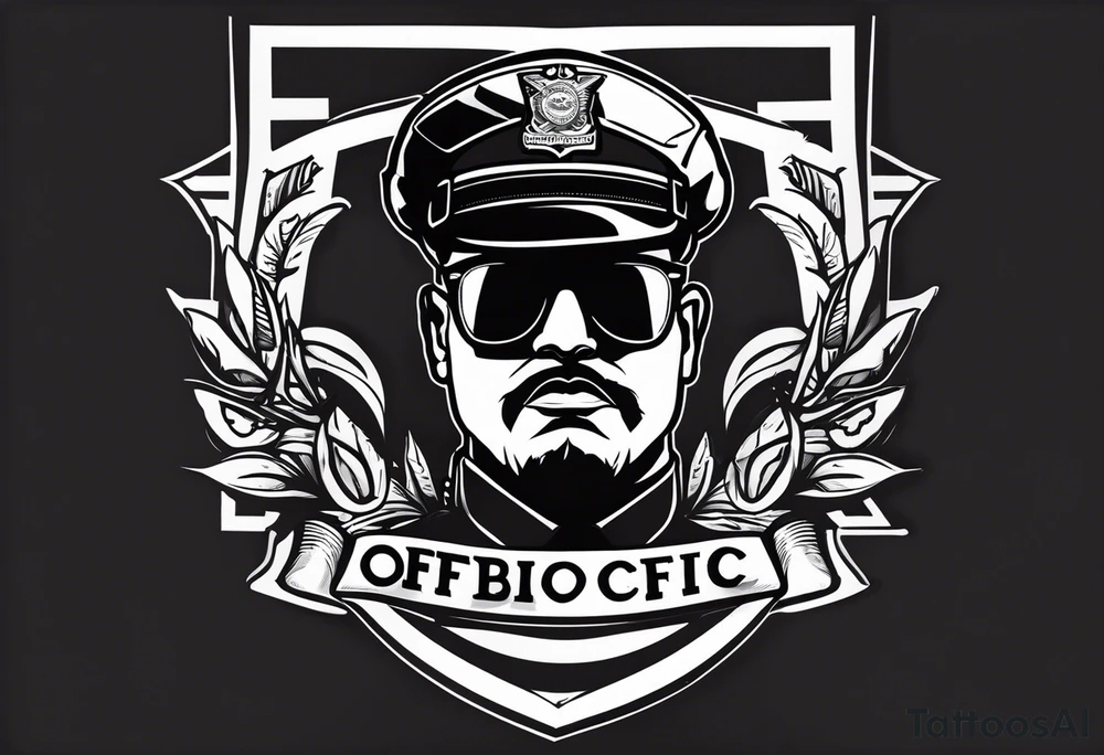 sunglasses Officer Bigdick tattoo idea