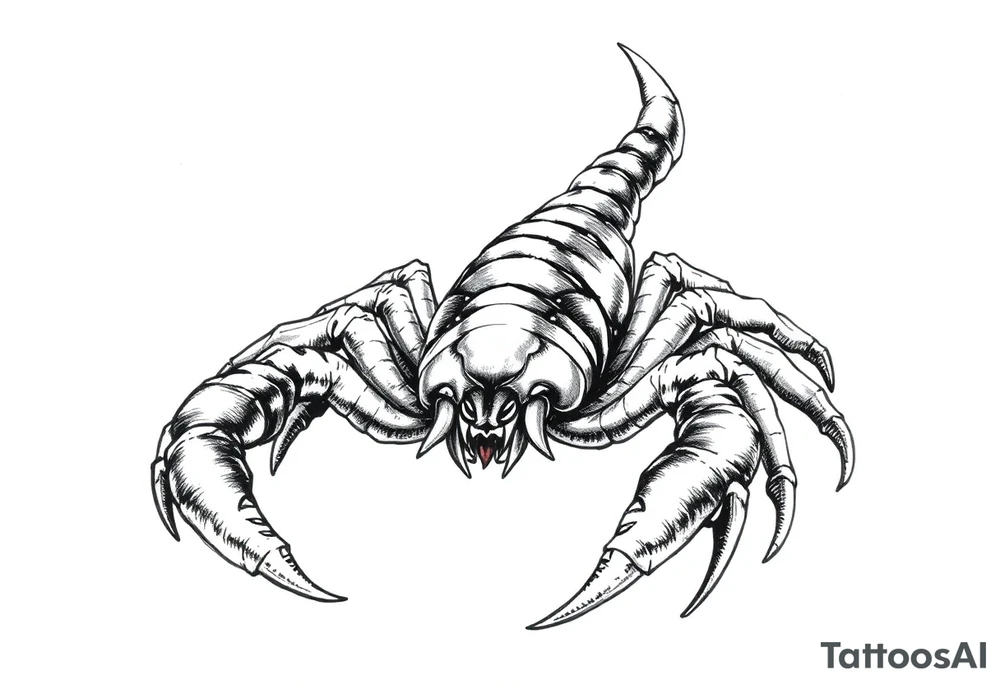 Scorpion Japanese style tattoo idea