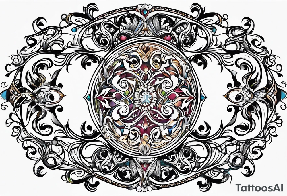 Oval vines, tattoo idea
