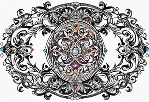 Oval vines, tattoo idea