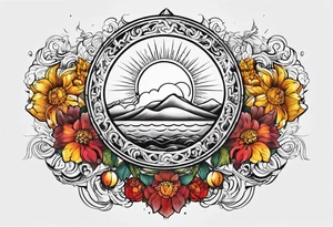 欲望 and the sun -
Simple design tattoo idea