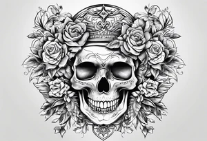 41 with design and cross tattoo idea