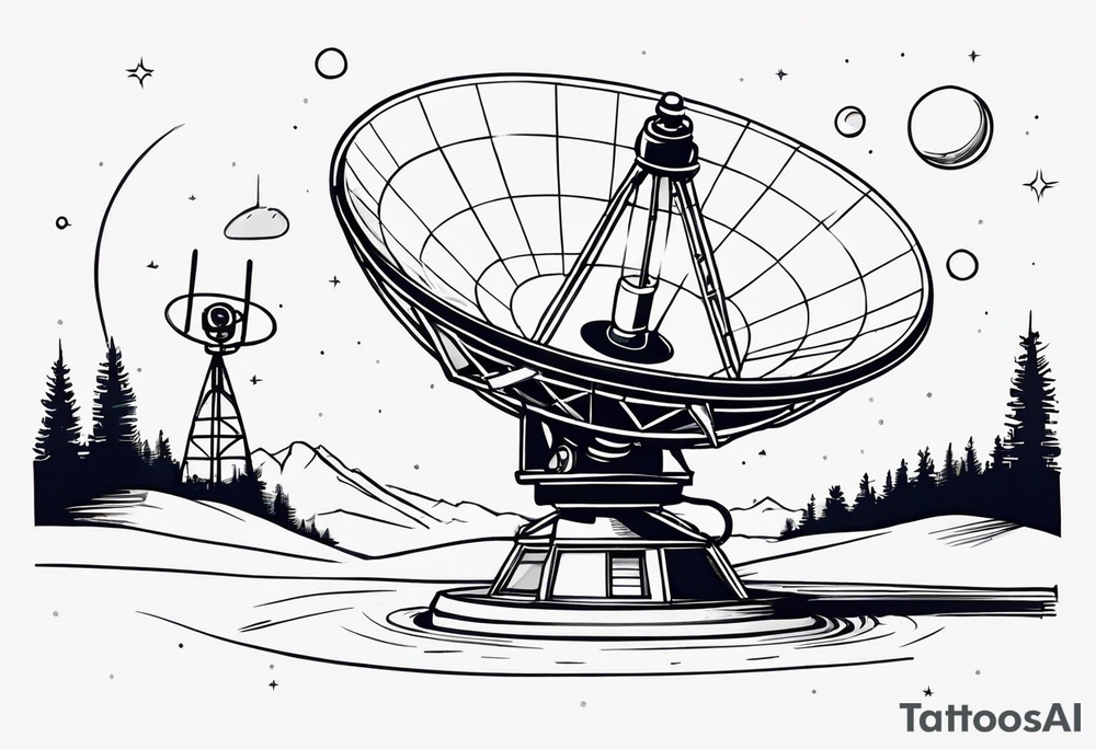radio telescope tattoo idea
