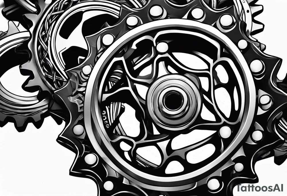 bicycle chain rings tattoo idea