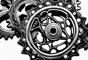 bicycle chain rings tattoo idea