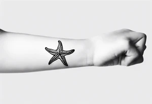 Dainty Shell/starfish wrist tattoo tattoo idea