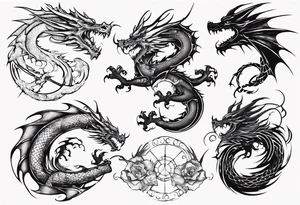 Dragon back piece tattoo idea