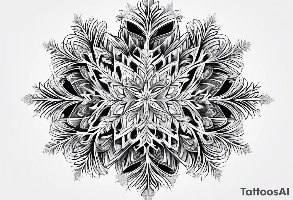 Fractal snowflake tattoo idea