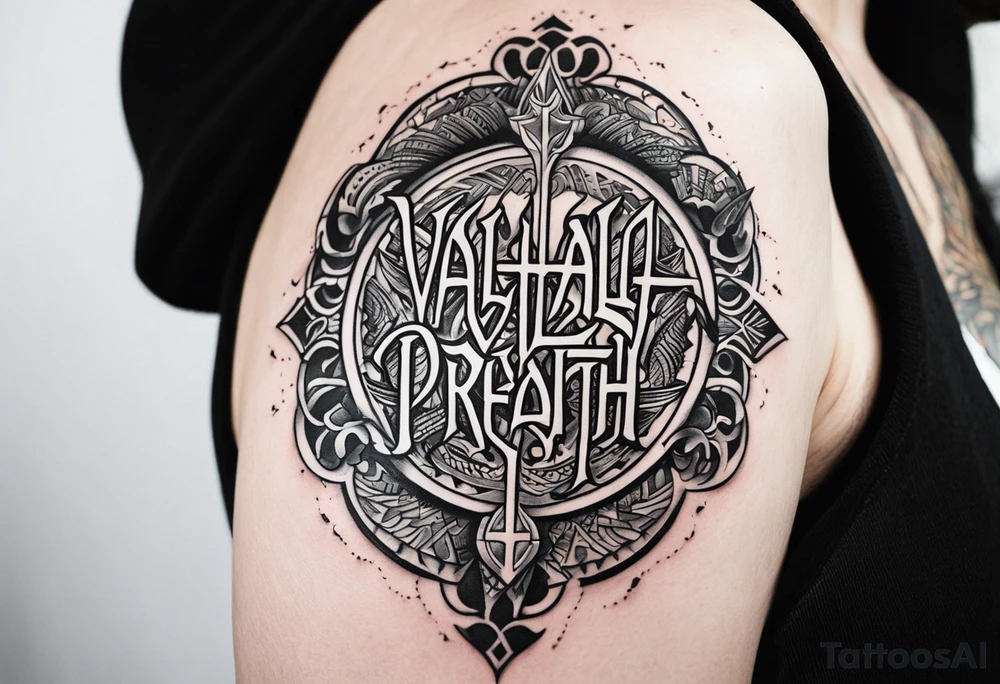 Valhalla death prayer tattoo idea