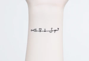 play, pause, stop, and rewind line tattoo tattoo idea