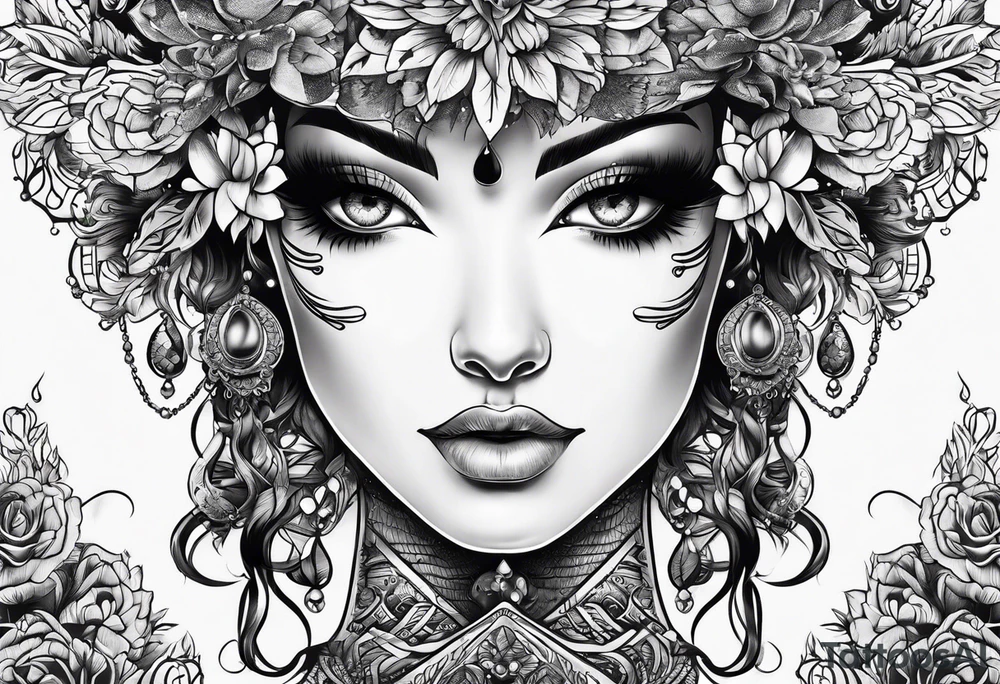 Full back tattoo canvas tattoo idea