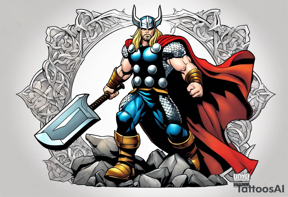 The Mighty Thor from current Marvel comics tattoo idea