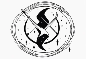 Little tatoo Sagittarius tattoo idea