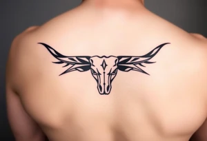 Texas longhorn tattoo idea