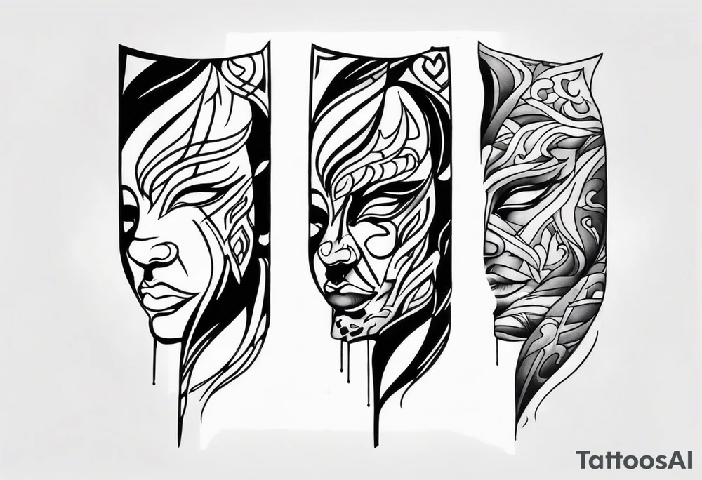 Ripped skin mark tattoo design tattoo idea