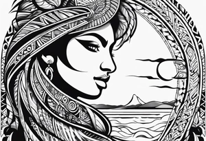 Polynesian hook tattoo tattoo idea