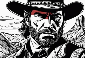 Red Dead redemption horseshoe tattoo idea