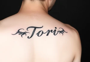 Name Tori tattoo idea