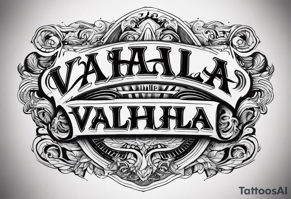 Valhalla mist tattoo idea