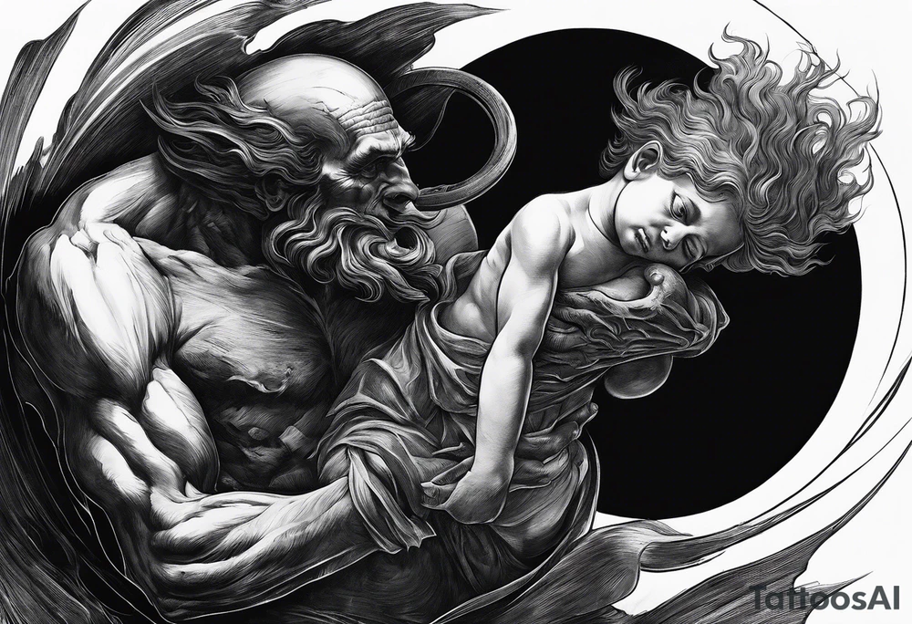 "Saturn Devouring His Son" by Francisco Goya tattoo idea