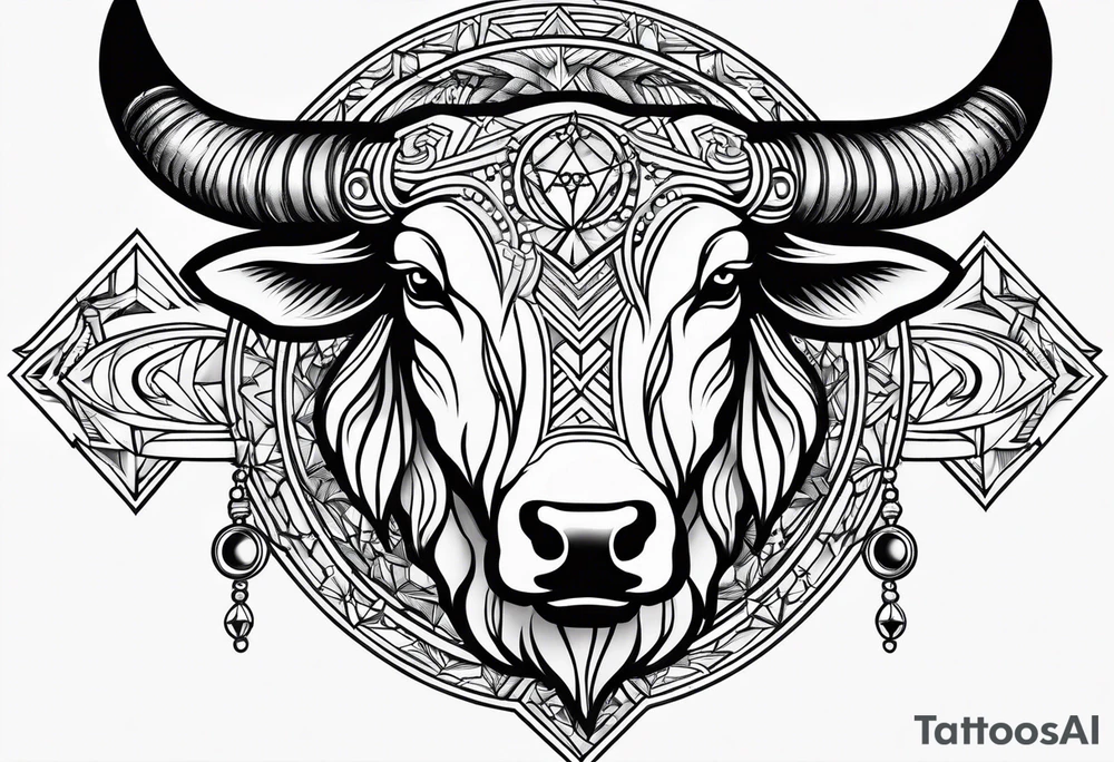 Taurus sign tattoo idea