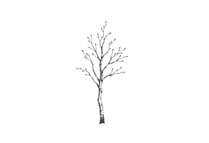 small birch tree tattoo idea
