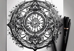symbols of feeling trapped tattoo idea