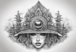 Burning Man AI tattoo idea