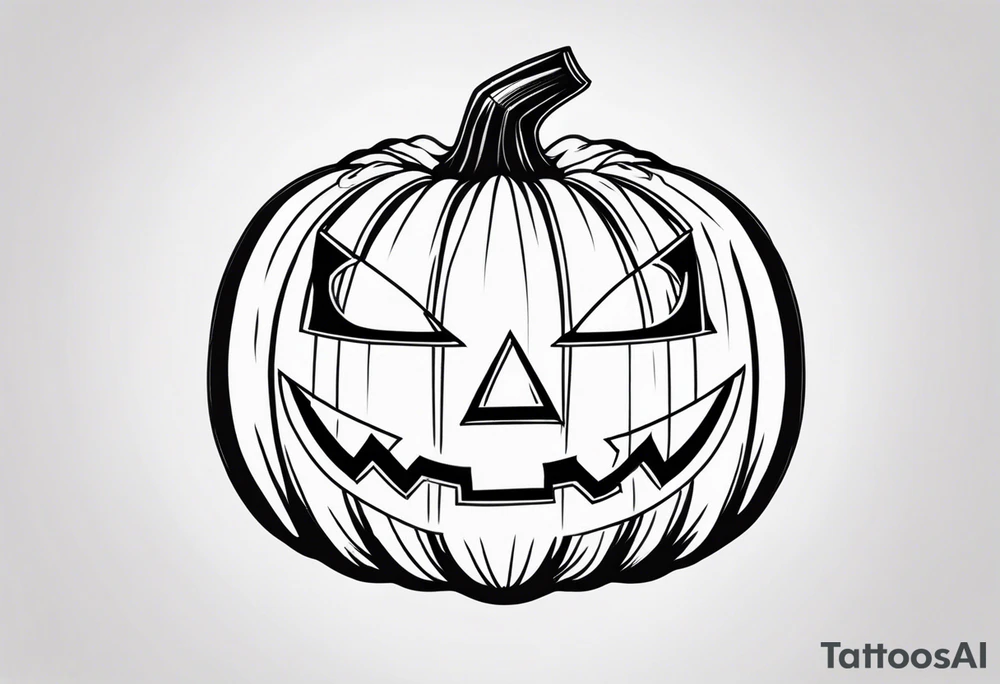 Jack-o’-Lantern tattoo idea