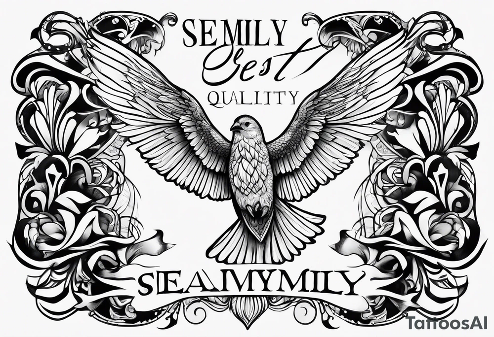 the name semilly written tattoo idea