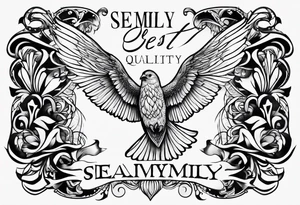the name semilly written tattoo idea