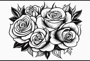 Arm tattoo with roses tattoo idea