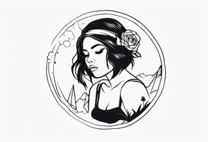 Suicidal girl tattoo idea