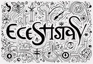 Ecstasy chemical diagram tattoo idea