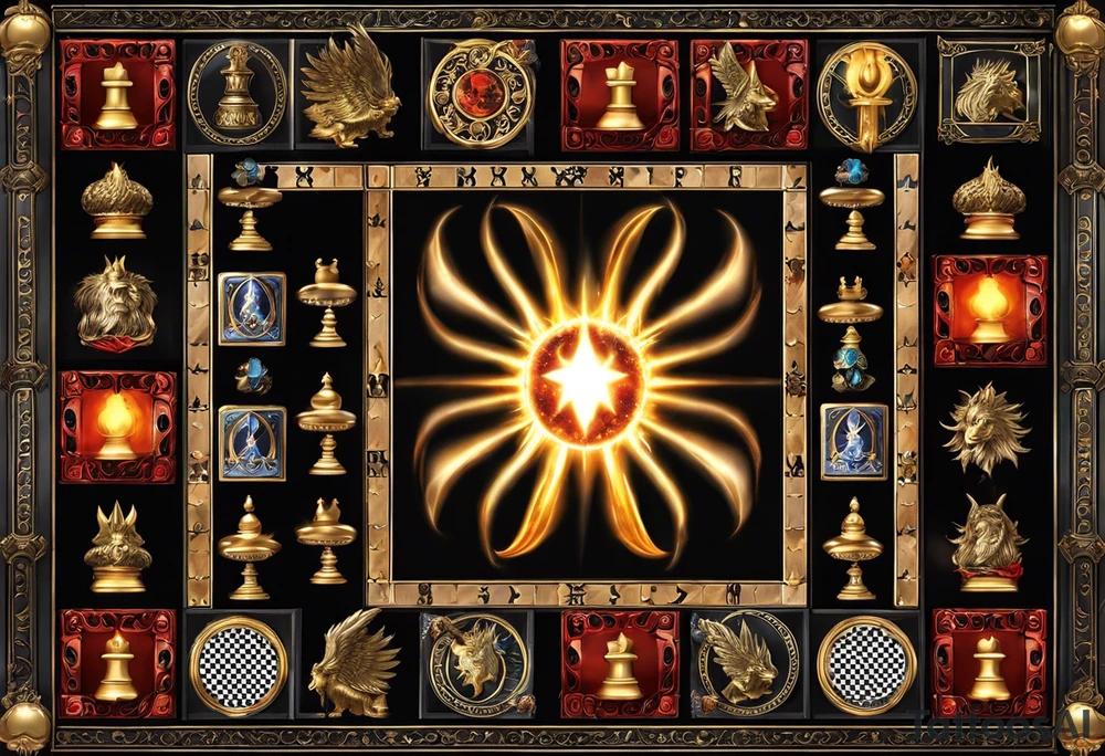 Create a visually stunning chessboard with celestial and infernal themes on opposite sides. Use radiant symbols like halos, feathers, and angelic wings for the celestial side, and incorporate flames, tails, and demonic horns for the infernal side.

Chess Pieces: Design the chess pieces as intricate representations of angels and demons. The angelic pieces could be elegant and ethereal, while the demonic pieces might have a more menacing and fierce appearance.

Details: Add small details to each square on the chessboard, such as heavenly clouds on the angelic side and swirling flames on the demonic side. This intricate detailing enhances the overall visual appeal.

Interaction: Show the chess pieces in mid-motion, suggesting a dynamic and ongoing struggle between the forces. The interaction between the pieces can convey the intensity of the eternal game. tattoo idea