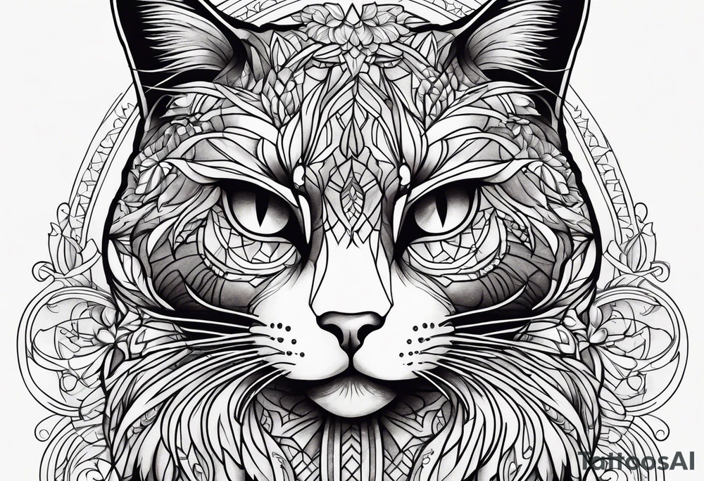 Black Cat tattoo idea
