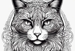 Black Cat tattoo idea