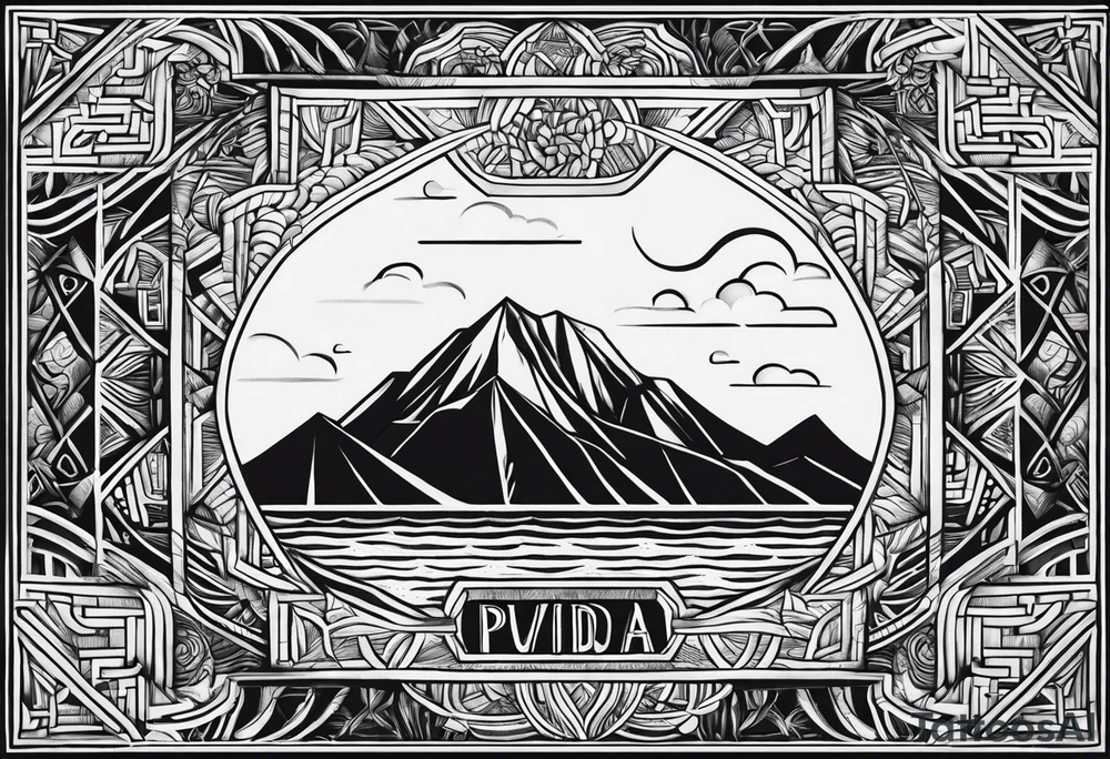 Pura vida as a word tattoo idea