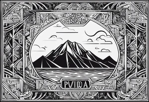 Pura vida as a word tattoo idea